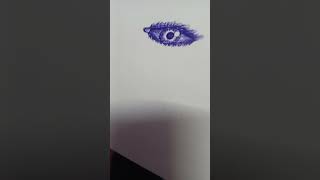 Pen shading drawing eye art short viral song👀✍️ [upl. by Stavros]