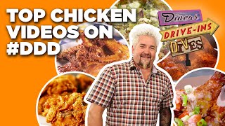 Top Chicken Dishes on DDD with Guy Fieri  Diners DriveIns and Dives  Food Network [upl. by Quirita285]