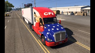 CFI TRUCKINGVETERANS DAY DRIVE 153 AMERICAN TRUCK SIMULATOR [upl. by Torrlow727]