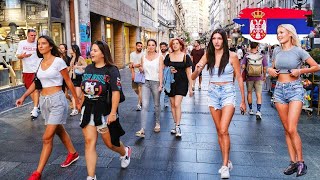 🔥 Belgrade Serbia Walking Tour 🔥 With Beautiful Serbian Girls 2024 4K HDR [upl. by Otsenre]