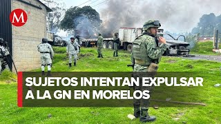 Guardia Nacional enfrenta grupo armado en Huitzilac por aserraderos ilegales [upl. by Eyt]