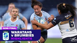 Waratahs v Brumbies Highlights  Semi Final  Super Rugby Womens 2024 [upl. by Ragouzis]