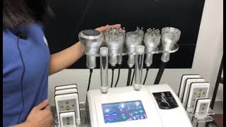 Cavitation Machine  How to Use 9 in1 Lipo Laser Body Sculpting Machine [upl. by Rima]