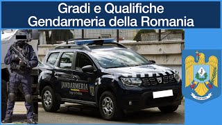 Gradi e Qualifiche Gendarmeria della Romania [upl. by Ayiotal167]