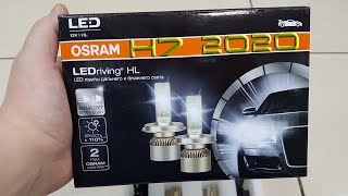 Миниобзор новинки Osram LEDriving H7 25w 2020 64210DWS [upl. by Annahsat370]