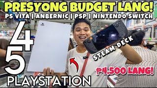 PRESYONG MURANG NINTENDO SWITCH PS VITA  PSP  STEAM DECK  PLAYSTATION 5 AND 4 SULIT NGA BA [upl. by Kinnie]