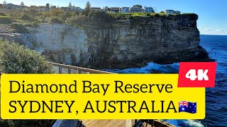 WALKING TOUR IN VAUCLUSE SYDNEY AUSTRALIA DIAMOND BAY RESERVE LADY TRAVELLER [upl. by Nylg325]