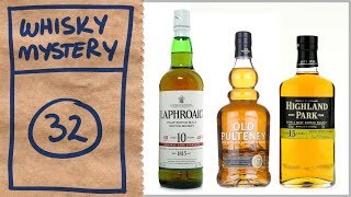 Laphroaig 10 Cask Strength Old Pulteney 17 Highland Park 15  Whisky Mystery 32 [upl. by Odnumyer808]