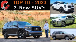 BEST 3Row SUVs for 2023  Top 10 Reviewed amp Ranked [upl. by Ikuy871]