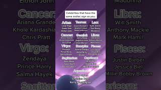 celebrities that have same zodiac signs as u [upl. by Thaddus943]