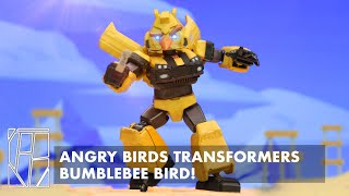 ANGRY BIRDS TRANSFORMERS BUMBLEBEE BIRD  Custom BLOKS Kit Video Showcase [upl. by Falconer]