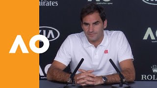 Roger Federer quotIm the guy who doesnt do ice bathsquot  Australian Open 2020 Press Conference R4 [upl. by Barna698]