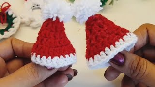 Amigurumi Crochet Santa Claus Hat 🎅 l DIY Christmas Amigurumi Ornaments l [upl. by Wulf]