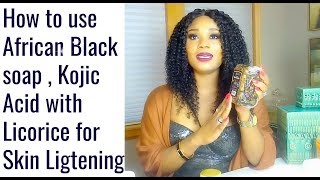 African Black Soap with Kojic Acid for skin Lightening [upl. by Certie691]