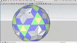 Easy Geodesic spheres in sketchup [upl. by Nakeber]