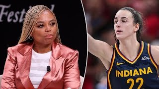 Jemele Hill rips irresponsible headlines on Caitlin Clarks WNBA ratings impact before proving [upl. by Pammie]