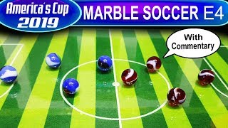 Marble race MARBLE SOCCER Collision  2019 Americas Cup  Qualifiers E4 [upl. by Meesaw]