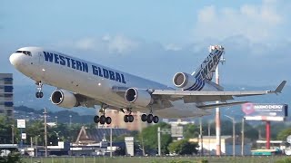 Western Global MD11 at SJU Airport doing runs for UPS [upl. by Adala408]