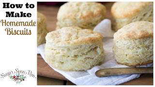 How to Make Homemade Biscuits from Scratch Just 6 ingredients [upl. by Eelrebmik]