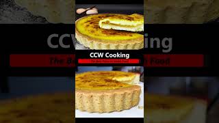 shorts French Creme Brulee tart  Homemade Almond shortbread crust [upl. by Aiekal]