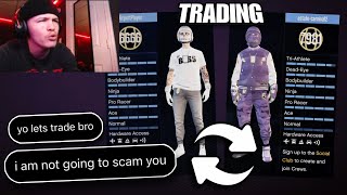 I Tried TRADING for the first time in GTA Online with my Subscriber scammed [upl. by Bez677]