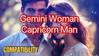 Gemini Woman amp Capricorn Man Compatibility Opposites That Attract zodiac gemini capricorn love [upl. by Zoltai]