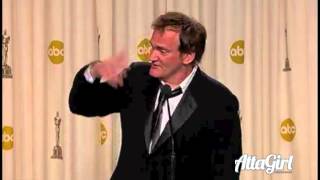 Quentin Tarantino backstage on Django Win  Oscars 2013 [upl. by Oliviero]