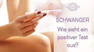 Wie sieht ein positiver Schwangerschaftstest aus [upl. by Mccowyn]