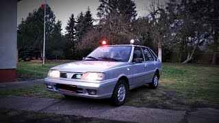 POLICJA Polonez Caro pokaz sygnalizacji świetlnodźwiękowej Elektra  Horn Elektronik  Zura PS100 [upl. by Adnahsor]