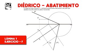 Pag 1F  Abatimientos  Ejercicios de Sistema Diédrico SDOABTL1 [upl. by Akiemat787]