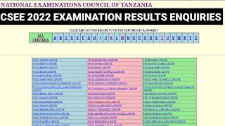 JINSI YA KUTAZAMA MATOKEO YA KIDATO CHA NNE 20222023  NECTA FORM FOUR 2022 [upl. by Nylireg2]