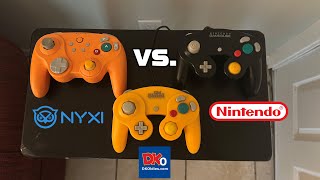 NYXI Warrior Controller vs Official GameCube Controller vs Old Skool Controller Comparison [upl. by Heilner79]