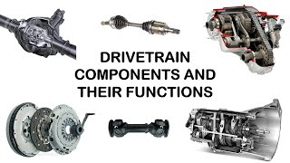 DRIVETRAIN COMPONENTS and their FUNCTIONS  Explained [upl. by Porter]