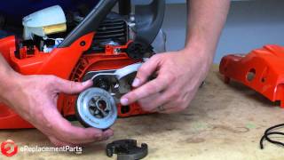 How to Replace the Clutch on a Chainsaw [upl. by Neelya]