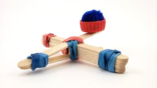 How to Make a Popsicle Stick Catapult  STEM Activity [upl. by Lennahc]