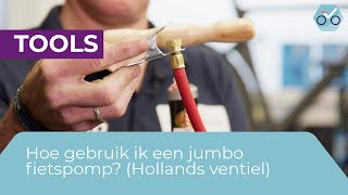 Hoe gebruik ik een Jumbo fietspomp Hollands ventiel 164 [upl. by Corydon]