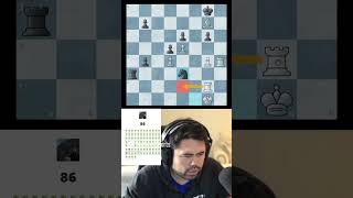 INSANE 3700 Rated Endgame Puzzle GMHikaru Chess ChessShorts Shorts [upl. by Leinnad]