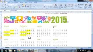 Como fazer um CALENDÁRIO EDITÁVEL no Excel usando modelos [upl. by Olshausen]