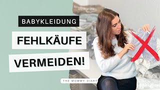 Erstausstattung Babykleidung  Auf diese 5 Dinge solltet ihr beim Kauf unbedingt achten [upl. by Allyson]