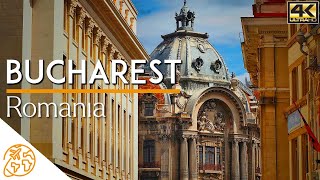 Bucharest Romania 4k Travel Guide Walking Tour [upl. by Nylorak942]