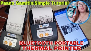 Bluetooth Portable Thermal Printer • Paano GamitinSimple Tutorial • Step By Step Using RawBt App [upl. by Effy]