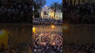 Jerusalem Day celebrations in the Jewish Quarter in the Old City of Jerusalem  Israel 2024 [upl. by Einot]