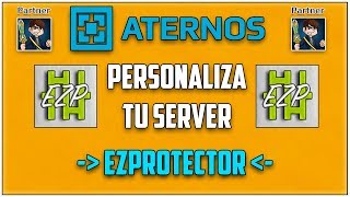 ATERNOS ¡¡ PROTEGE Tu servidor con EZPROTECTOR   Personaliza Tu Server 2018Full  Español [upl. by Sheaff283]