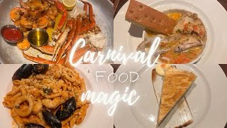 2024 Food Review on Carnival Magic  Luxury dining  desert  guys burgers  Bahama mamas [upl. by Inattyrb852]