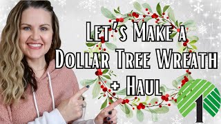 Dollar Tree Haul  Let’s Decorate a Wreath [upl. by Bast]