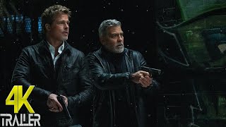 WOLFS Trailer 2 4k 2024 George Clooney Brad Pitt [upl. by Gabbie]