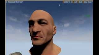 Blendshape facial rig  Maya to UE4 test using Faceshift [upl. by Denys574]