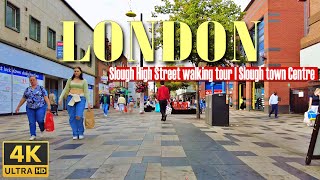 Slough High Street walking tour  Slough town Centre  Town in Berkshire England  4K [upl. by Mychael]