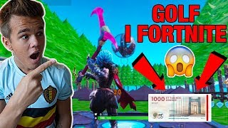 SPILLER MINIGOLF I FORTNITE MED KÆMPE BOLDE  VINDEREN FÅR 1000 KRONER [upl. by Ogires]