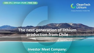 CLEANTECH LITHIUM PLC  Investor Presentation [upl. by Netsua820]